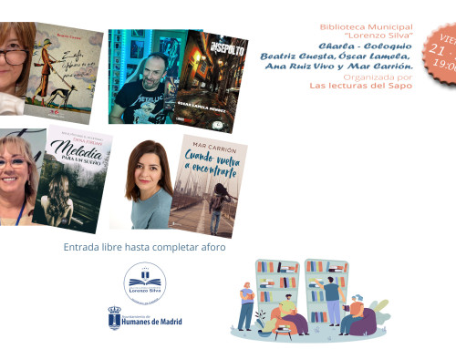 Viernes 21, Charla – Coloquio en la Biblioteca Municipal «Lorenzo Silva»