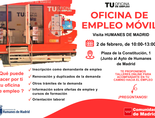 La Oficina de Empleo Móvil visita Humanes de Madrid el próximo 2 de febrero