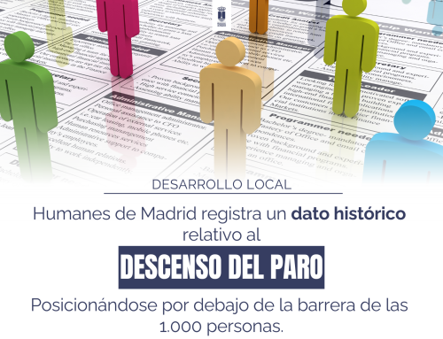Humanes de Madrid registra un dato histórico de descenso del paro